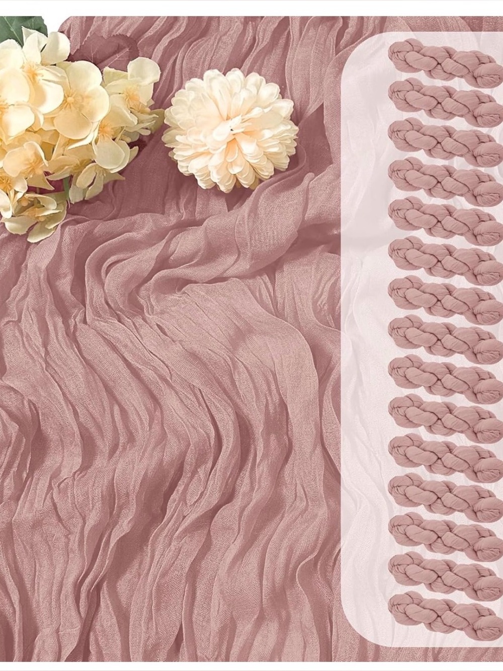 45 Dusty Rose Cheesecloths